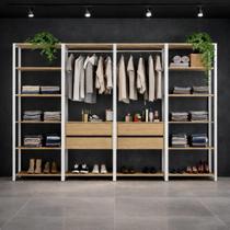 Guarda-Roupa Closet Modulado Texas 4 Gavetas 270cm Multimóveis MP4787