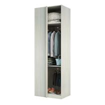 Guarda Roupa Closet sem Porta Canto Reto 80,4cm 2 Cabideiros 1 Maleiro Prime Luciane Móveis Guarda Roupa Closet sem Porta Canto Reto 80,4cm 2 Cabideiros 1 Maleiro Prime Luciane Móveis