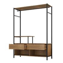 Guarda Roupa Closet Solteiro Barcelona Preto Demolição - Artefamol Guarda Roupa Closet Solteiro Barcelona Preto Demolição - Artefamol
