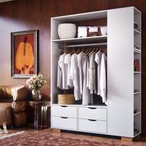 Guarda Roupa Closet Solteiro Com 4 Gavetas E 6 Nichos Smart Guarda Roupa Closet Solteiro Com 4 Gavetas E 6 Nichos Smart