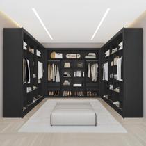 Guarda Roupa Closet Triplo NT6060 MDF Amoudi Móveis