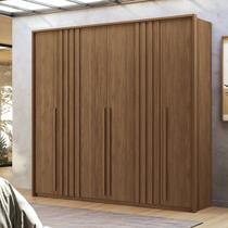 Guarda-Roupa Coimbra 4 Portas 4 Gavetas Marrom/Jatoba Guarda-Roupa Coimbra 4 Portas 4 Gavetas Marrom/Jatoba