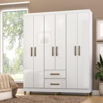 Guarda-Roupa Coimbra 6 Portas 2 Gavetas