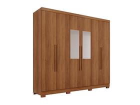 Guarda-roupa Coliseu com Espelho 6 Portas 4 Gavetas Salleto