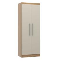 Guarda Roupa com 2 Portas 1 Cabideiro 80x218cm Carvalho