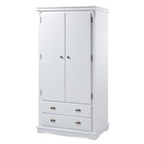 Guarda-Roupa com 2 Portas e 2 Gavetas de Madeira Manchester - M52054 Guarda-Roupa com 2 Portas e 2 Gavetas de Madeira Manchester - M52054