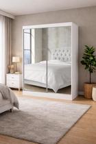 Guarda Roupa com 2 Portas Espelhado Sapphire -Grand Line