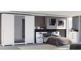 Guarda Roupa com 3 Portas de Correr - Branco