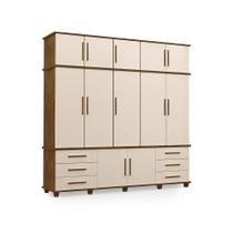 Guarda-Roupa com 5 Portas Berlim Malbec Off White