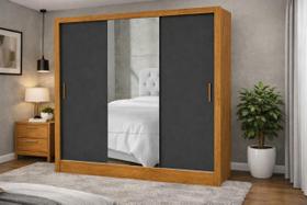 Guarda Roupa com espelho e 3 Portas Sapphire -Grand Line Guarda Roupa com espelho e 3 Portas Sapphire -Grand Line