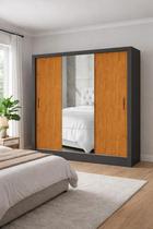 Guarda Roupa com espelho e 3 Portas Sapphire -Grand Line
