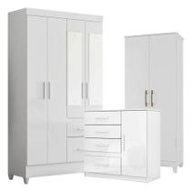 Guarda Roupa Com Espelho Infantil Sobral Com Cômoda Vênus E Armário Multiuso Jade Branco Brilho Moval Guarda Roupa Com Espelho Infantil Sobral Com Cômoda Vênus E Armário Multiuso Jade Branco Brilho Moval