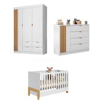 Guarda Roupa, Cômoda Em Mdf + Berço Guarda Roupa, Cômoda Em Mdf + Berço