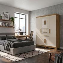Guarda Roupa Compacto 6 Portas 3 Gavetas Roupeiro Armário Nature Fendi Guarda Roupa Compacto 6 Portas 3 Gavetas Roupeiro Armário Nature Fendi