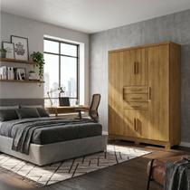 Guarda Roupa Compacto 6 Portas 3 Gavetas Roupeiro Armário Nature Guarda Roupa Compacto 6 Portas 3 Gavetas Roupeiro Armário Nature