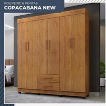 Guarda Roupa Copacabana New 6 Portas 2 Gavetas Benetil Móveis