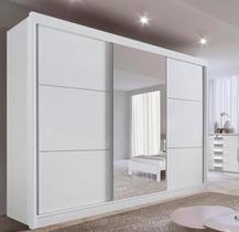 Guarda Roupa Cristal 3 Portas DDoro Móveis - Branco Guarda Roupa Cristal 3 Portas DDoro Móveis - Branco