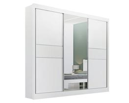Guarda Roupa Cristal Casal 3 Portas Ripado sem pés 6 Gavetas D' Doro Guarda Roupa Cristal Casal 3 Portas Ripado sem pés 6 Gavetas D' Doro