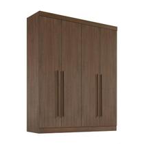 Guarda Roupa Da Vinci 4 Portas 100% MDF Castanho