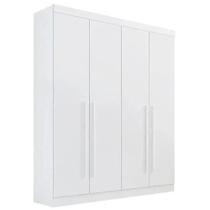 Guarda Roupa da Vinci Casal 4 Portas 3 Gavetas D Doro Cor Branco Guarda Roupa da Vinci Casal 4 Portas 3 Gavetas D Doro Cor Branco
