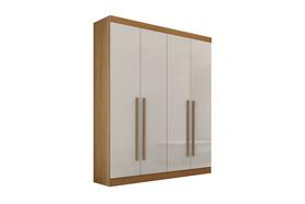 Guarda-Roupa Da Vinci Plus 4 Portas 3 Gavetas com pés - D' Doro