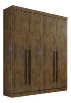 Guarda Roupa Da Vinci Plus 4 Portas Castanho 100% Mdf D'doro