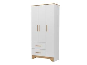Guarda-roupa de Bebê 2 Gavetas 3 Portas Moveis Peroba Magia