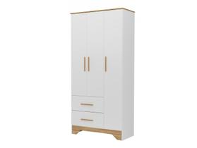 Guarda-roupa de Bebê 2 Gavetas 3 Portas Moveis Peroba Magia