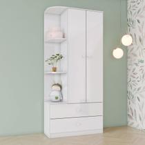 Guarda Roupa de Bebê 2 Portas 2 Gavetas Sonho Encantado Espresso Móveis