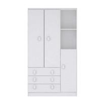 Guarda-Roupa de Bebê 3 Portas 3 Gavetas Baby Flex Color