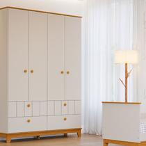 Guarda Roupa de Bebê 4 Portas 4 Gavetas Chantilly Expresso Móveis