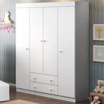 Guarda Roupa de Bebê Infantil 4 Portas 2 Gavetas Helena Guarda Roupa de Bebê Infantil 4 Portas 2 Gavetas Helena