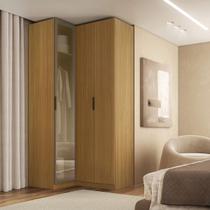 Guarda Roupa de Canto 3 Portas 1 Reflecta Altezza Clean Belmax Cor:Branco Guarda Roupa de Canto 3 Portas 1 Reflecta Altezza Clean Belmax Cor:Branco