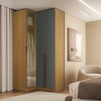 Guarda Roupa de Canto 3 Portas 1 Reflecta Altezza Trend Belmax Cor:Branco Guarda Roupa de Canto 3 Portas 1 Reflecta Altezza Trend Belmax Cor:Branco