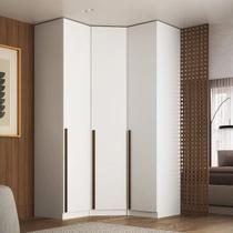 Guarda-roupa de Canto 3 Portas Altezza Branco
