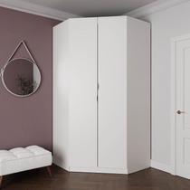 Guarda Roupa de Canto Closet Modular com 6 Prateleiras Hera CabeCasa MadeiraOriginals Branco/Algodão