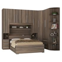 Guarda-Roupa de Canto com Cama Baú Queen-Size e Cantoneira 1219 San Remo Guarda-Roupa de Canto com Cama Baú Queen-Size e Cantoneira 1219 San Remo