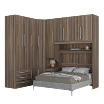 Guarda-Roupa de Canto com Espaço para Cama Box Queen Size 1218E San Remo Guarda-Roupa de Canto com Espaço para Cama Box Queen Size 1218E San Remo