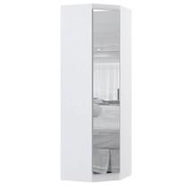 Guarda Roupa de Canto Diagonal 70cm 1 Porta Com Esp Alpes Luciane Móveis Branco Pf Guarda Roupa de Canto Diagonal 70cm 1 Porta Com Esp Alpes Luciane Móveis Branco Pf