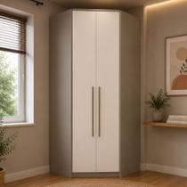 Guarda Roupa de Canto Modulado 2 Portas Elegance Móveis Castro