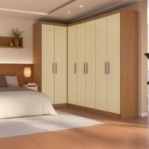 Guarda-roupa de Canto Modulado 7 Portas Paris