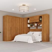 Guarda-Roupa de Canto Modulado 9 Portas 2 Gavetas Argentina Marrom/Cinamomo Guarda-Roupa de Canto Modulado 9 Portas 2 Gavetas Argentina Marrom/Cinamomo