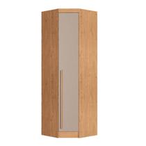 Guarda Roupa de Canto Oblíquo Modulado 1 Porta Cedro e Duna Line Infinity Marrom Guarda Roupa de Canto Oblíquo Modulado 1 Porta Cedro e Duna Line Infinity Marrom