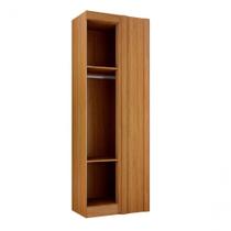 Guarda Roupa De Canto Orion 1 Porta Bater Cinamomo 100% MDF Leifer Móveis