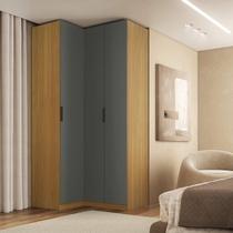 Guarda-Roupa de Canto Reto 3 Portas Mdf Altezza Clean Guarda-Roupa de Canto Reto 3 Portas Mdf Altezza Clean