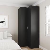 Guarda Roupa de Canto Reto Modular 3 Prateleiras 2 Gavetas Hera CabeCasa MadeiraOriginals Guarda Roupa de Canto Reto Modular 3 Prateleiras 2 Gavetas Hera CabeCasa MadeiraOriginals