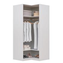 Guarda-roupa de Canto Reto Modular 95cm sem Portas com Cabideiros Jade Cabecasa Madeiramadeira