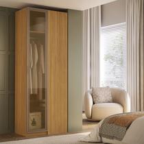 Guarda Roupa de Canto Reto Modular Reflecta Altezza Belmax Cor:Branco