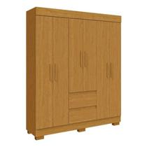Guarda Roupa de Casal ACP Maya 6 Portas com Pés - Cinamomo Guarda Roupa de Casal ACP Maya 6 Portas com Pés - Cinamomo