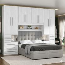Guarda-roupa de Casal com espaço para cama Box Padrão 1223S Carvalho Claro Guarda-roupa de Casal com espaço para cama Box Padrão 1223S Carvalho Claro